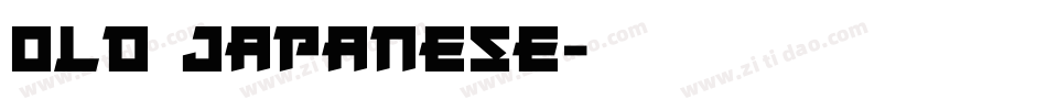 Old Japanese字体转换